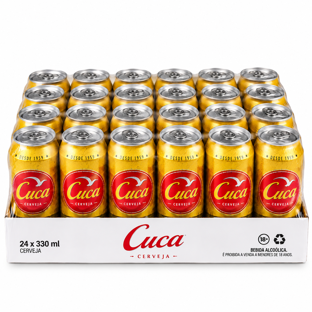 Cerveja Cuca Lata 330ml caixa 24