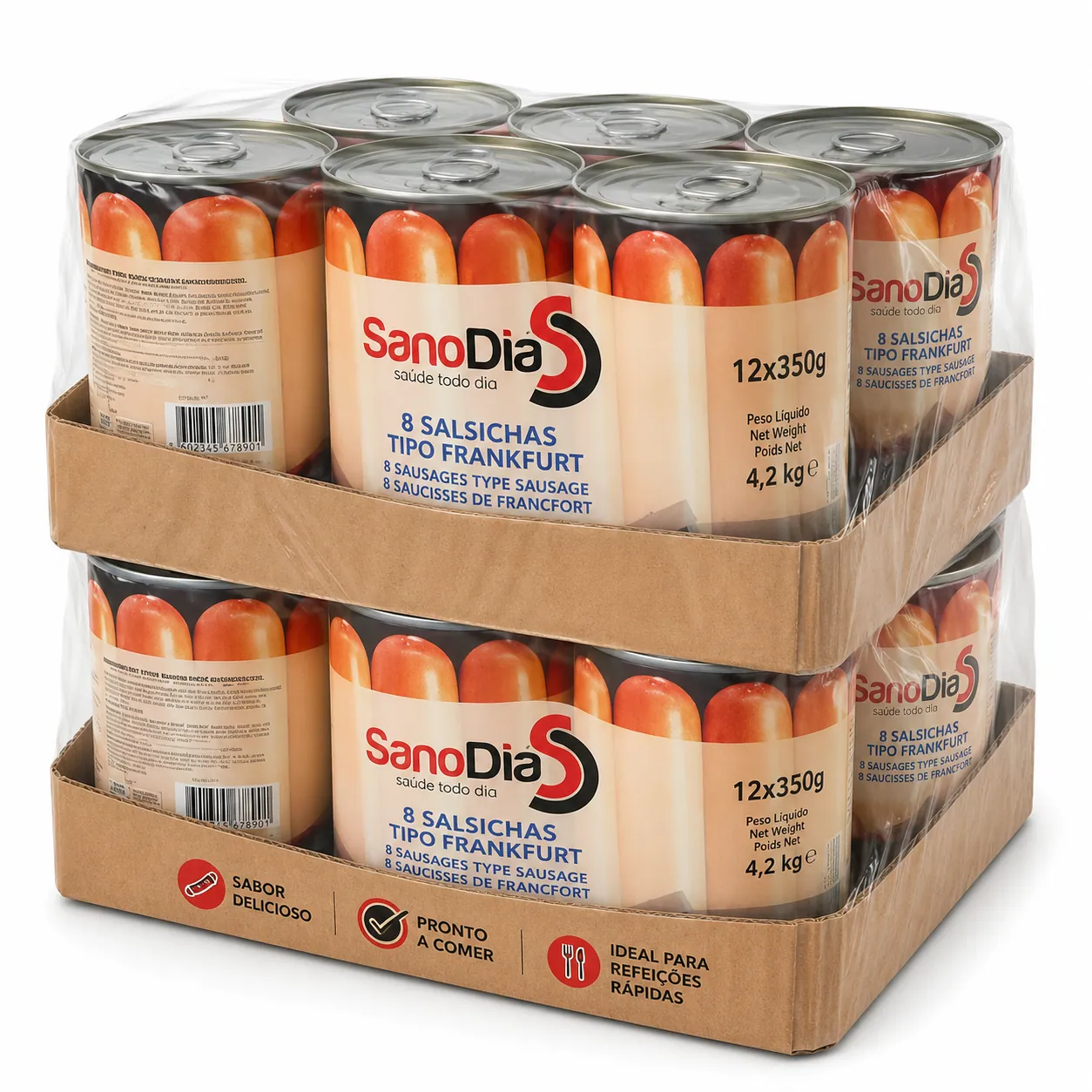 Salsicha Tipo Frankfurt 12X350g