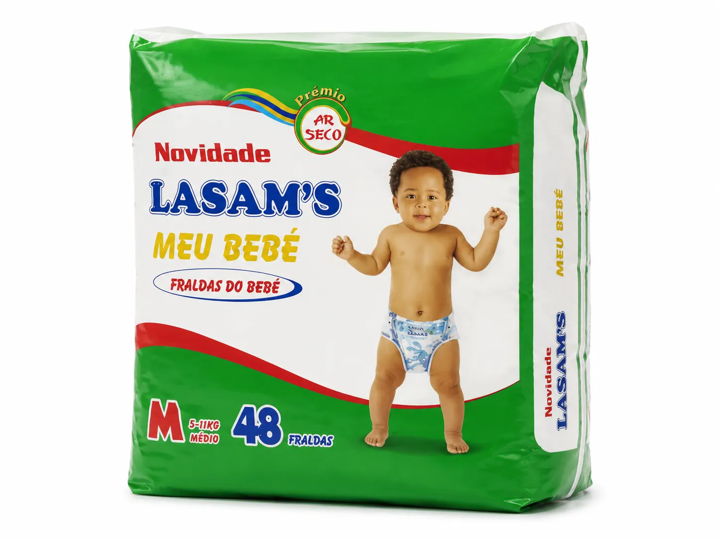 Fraldas Lasam's T3 5-11kg 48un