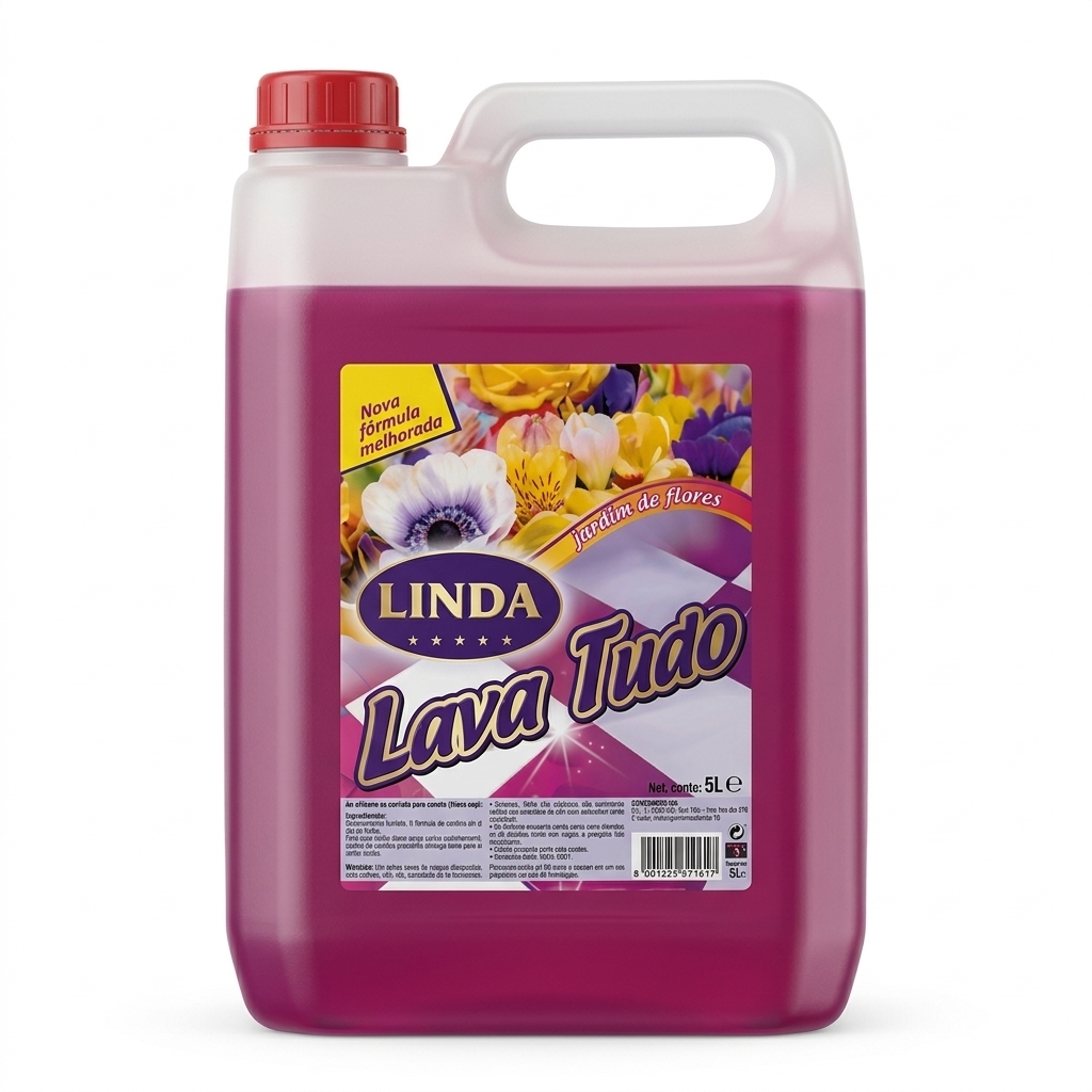 Lava Tudo Linda Jardim de Flores 5L